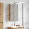 Bathroom Mirror Cabinet Craftsmanship Oak Finish 30 x 10.5 x 50 cm