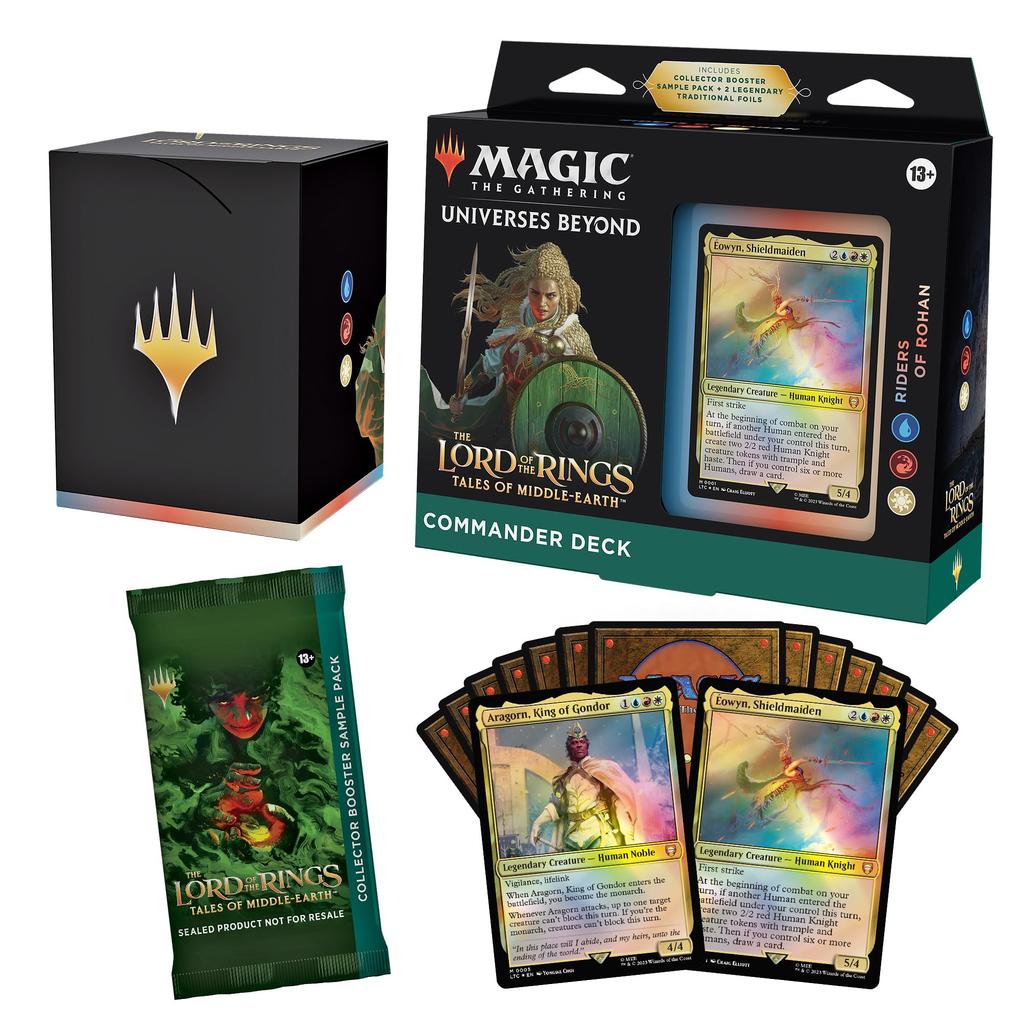 The Gathering Herr der Ringe Tales of Commander Deck Riders of Rohan Karte 2 Kartensammler Booster Sample Pack Magic Mittelerde - (100 Decks, +