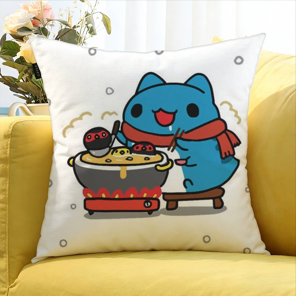 Anime B-Bugcat CapooS World Various Sizes Square Pillow Case For Car Home Bedchamber Decor