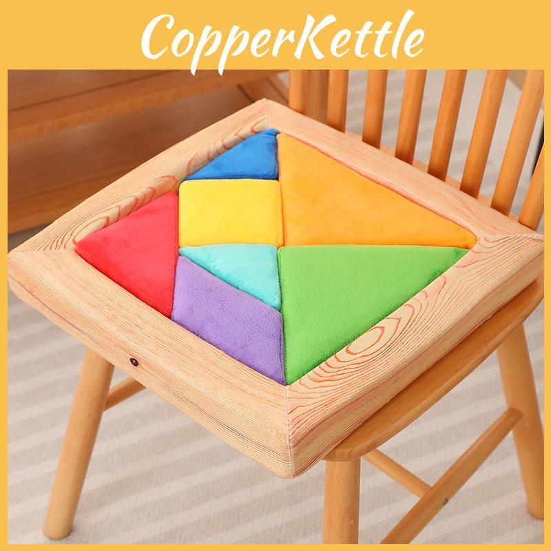 Tangram Cushion Creative Children Game Splicing Plush Toy For Learning Early