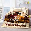 Galatasaray Personalized Name Blanket Gift Personalized Blanket Durable Comfort Throw For Livingroom Couch Office Living Room Four Seasons Universal