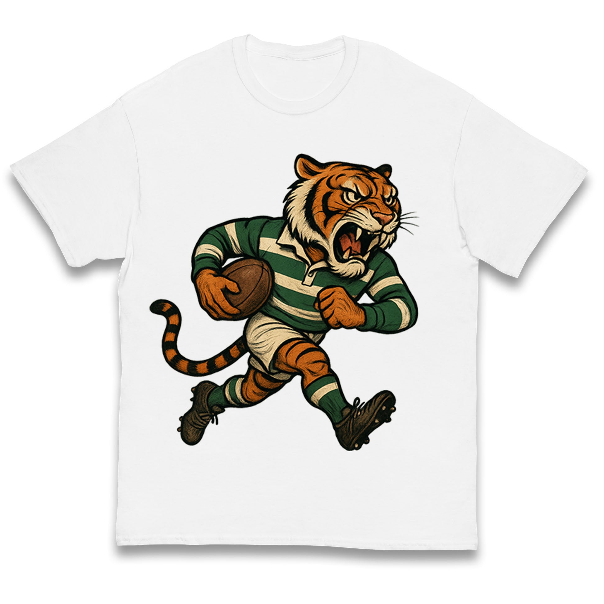 Retro Leicester Tigers Kids T Shirt 150