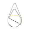W89C 100 Pcs Water Drop Paper Clips Metal Planner Clips Small Bookmarks