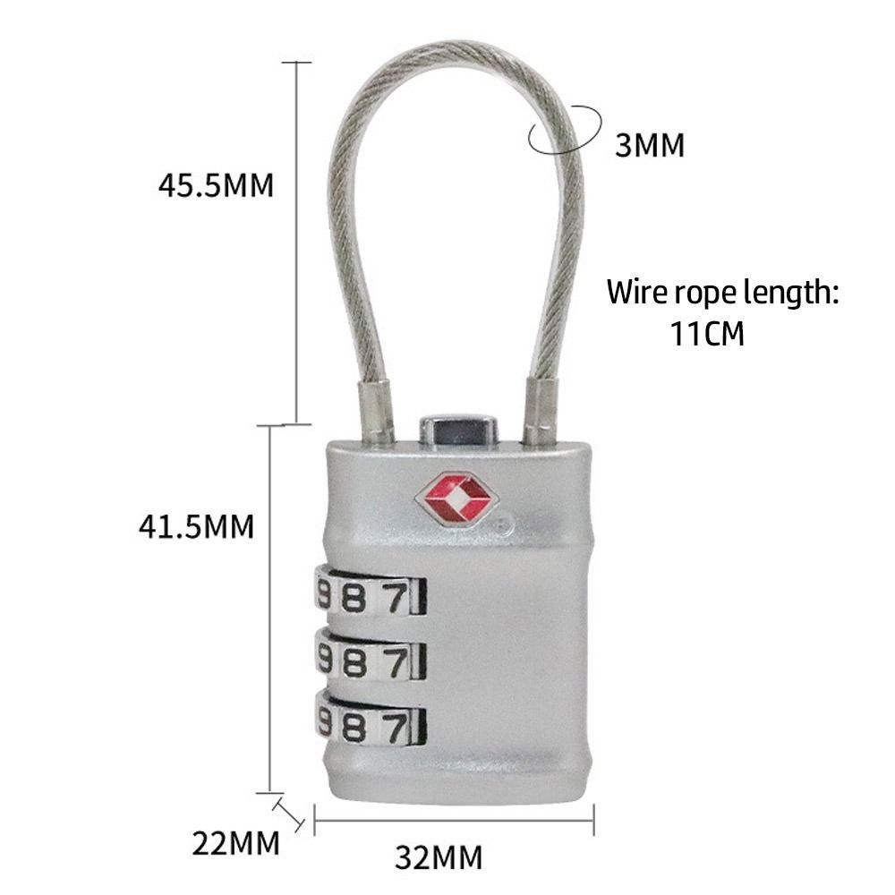 TSA Zinc Alloy Customs Password Lock Combination Lock for Travel Luggage Suitcase Anti-theft Code Padlock Customs Code Lock