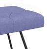 Button Tufted Bench Jeans Blue 80 x 40 x 46 cm Fabric