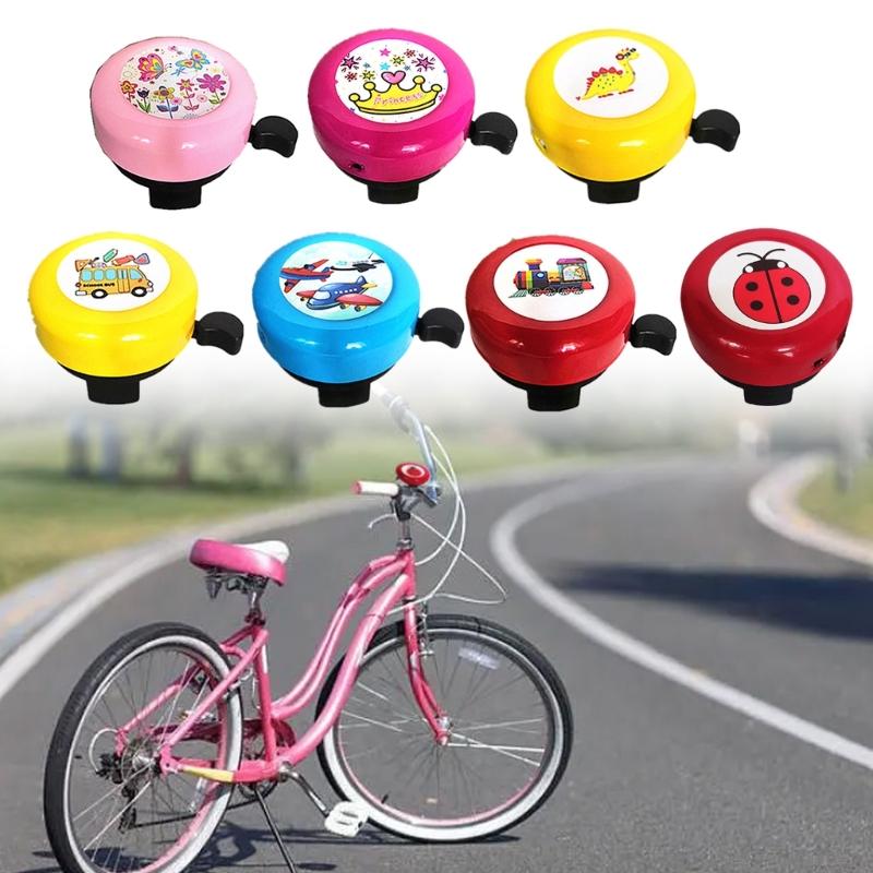 Cute Bicycles Bells Clear Loud Sound Cartoon Pattern Mountain Bikes Handlebar Rings Horn Safety Cycling Warning Alarm