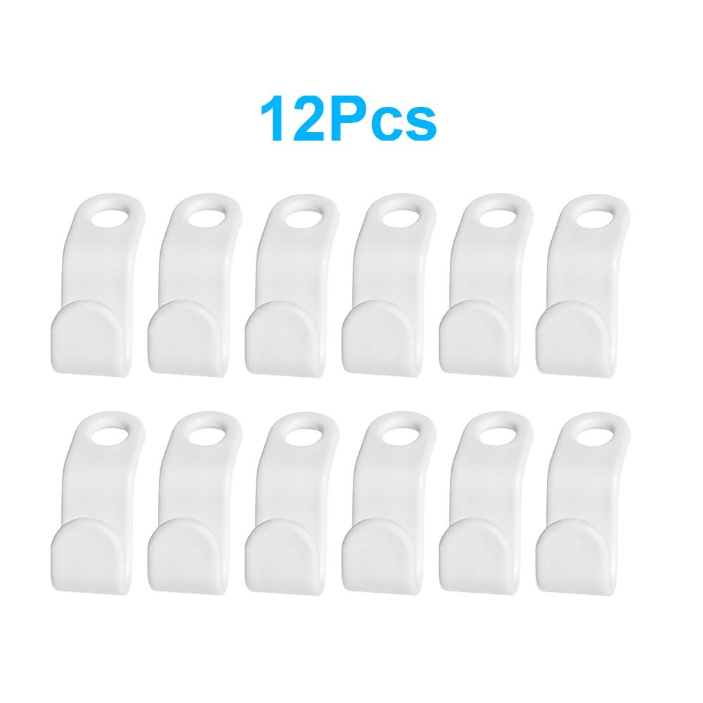 6/12Pcs Mini Clothes Hanger Connector Hooks Cascading Plastic Wardrobe Coat Organizer Rack Holder Space Saving for Closet