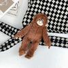 Cute Little Monkey Plush Toy Pendant Long Arm Gorilla Cloth Doll Single Shoulder Backpack Hanging Decoration, Keychain