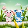 MENGSOOD Crochet Kit for Beginners,Baby Calf Beginner Crochet Kit Pattern Crochet Animal Kit Knitting Kit for Adults Kids with Step-by-Step Video