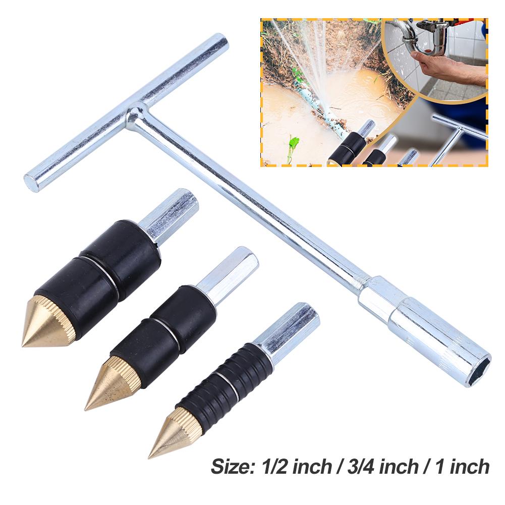 1 Set Hot-melt Water Stop Pin 1 Inch/1/2 Inch/3/4 Inch Water Stop Pin Kit Stainless Steel for Kitchen Bathroom Repair Plumbing Italy