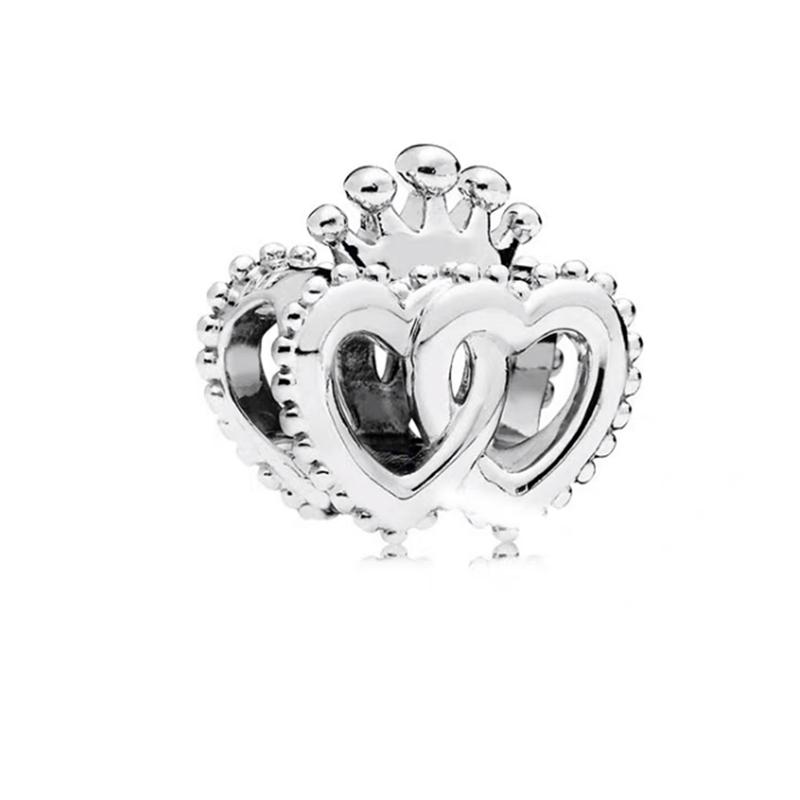Diy Women Jewelry Gifts Sparkling Hearts Series Charms Leveled Hearts Openwork Mom&Heart Beads Fit Original Bracelet Accessories
