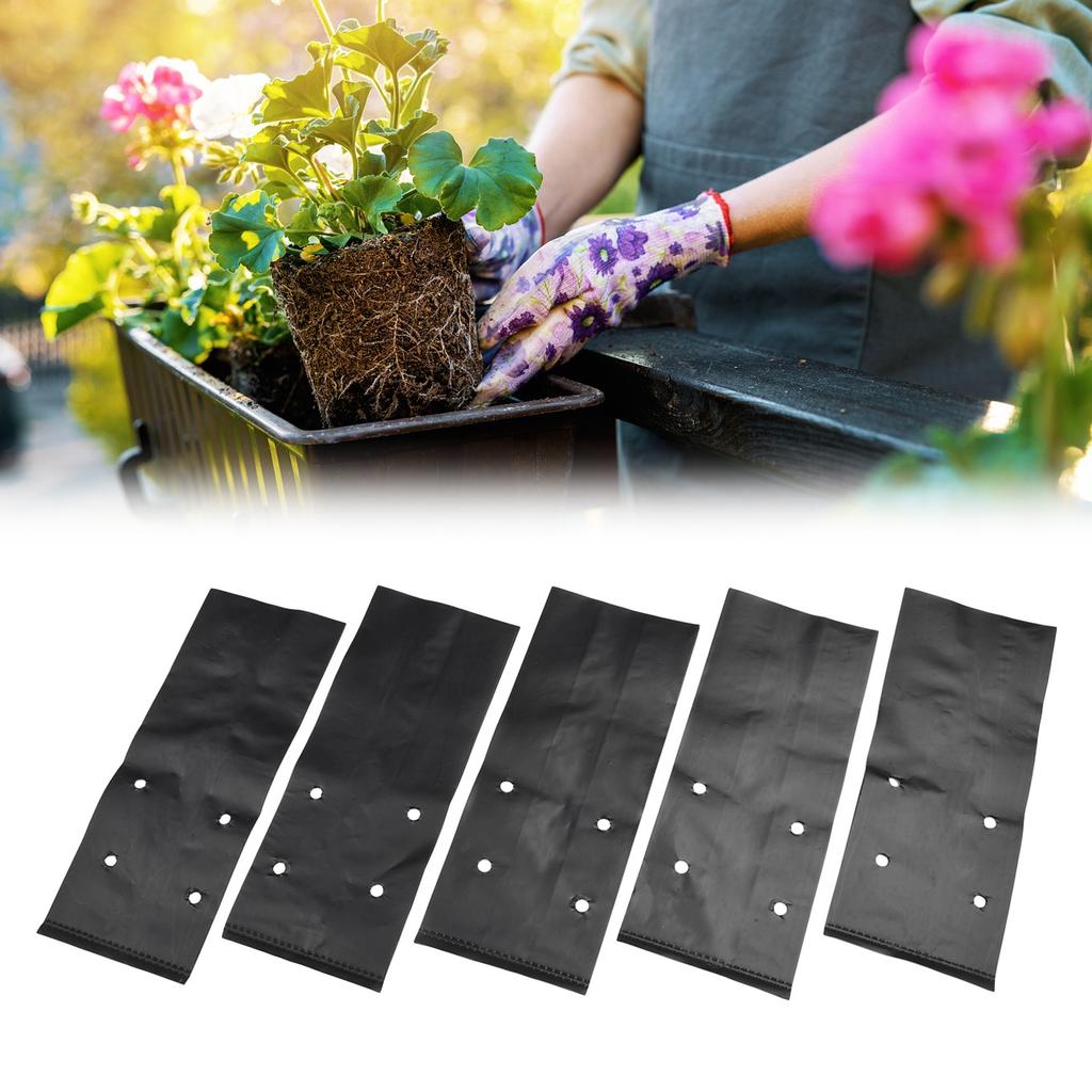 100PCS Nursery Bags Black PE Material Plant Grow Bags Pots Flower