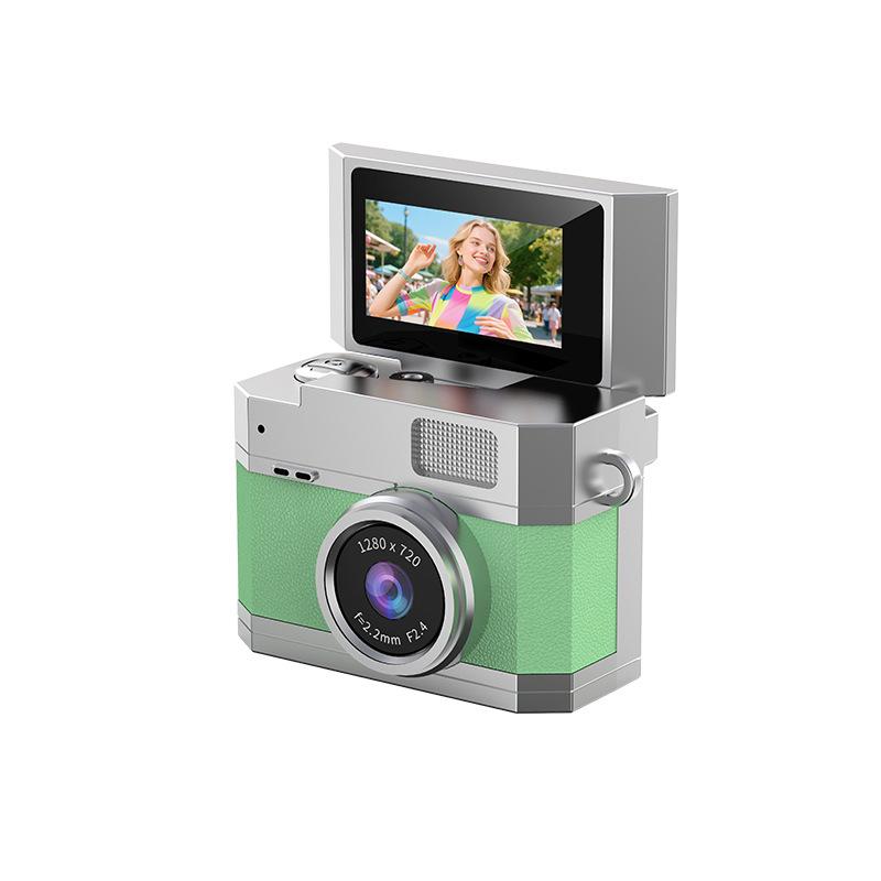 Portable Retro Mini HD Camera with Flip Screen for Outdoor Parties