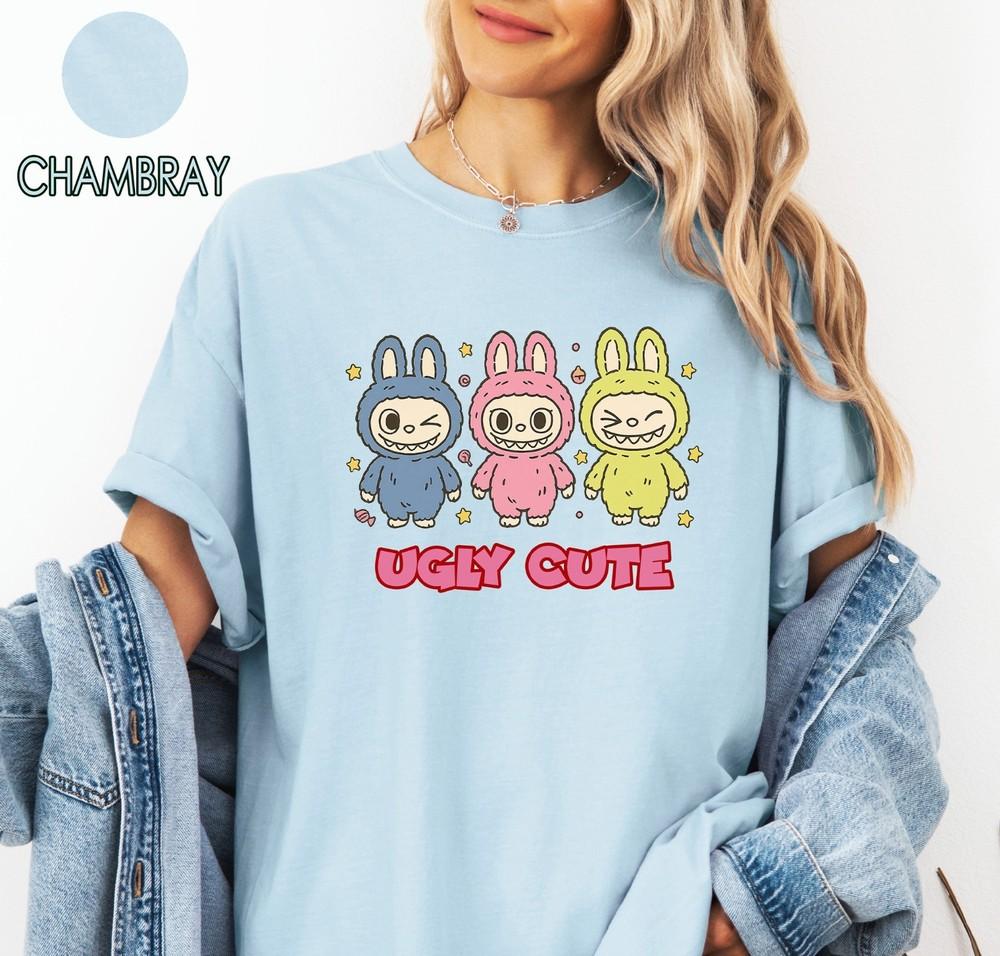 Labubu Ugly Cute Shirt Labubu Graphic Shirt Funny Labubu Lover Tee The Monsters