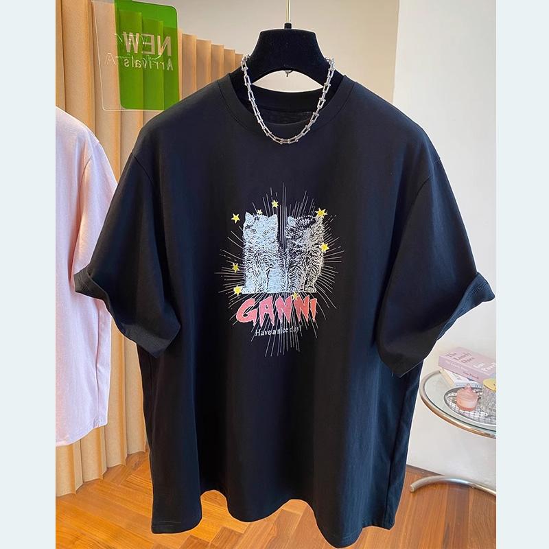 Summer pure cotton Casual oversized T Shirt Women's Streetwear Harajuku cartoon Short Sleeve T-shirts for Women Y2k Tops UNISEX