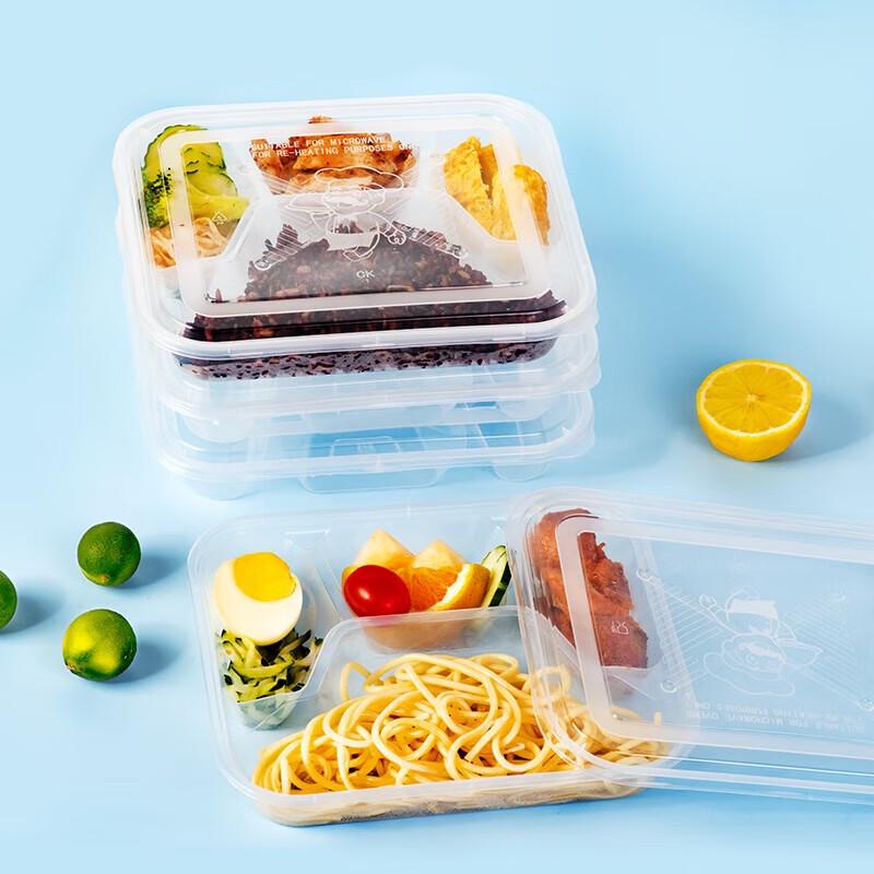 Greenfield Disposable 4-Compartment Lunch Boxes