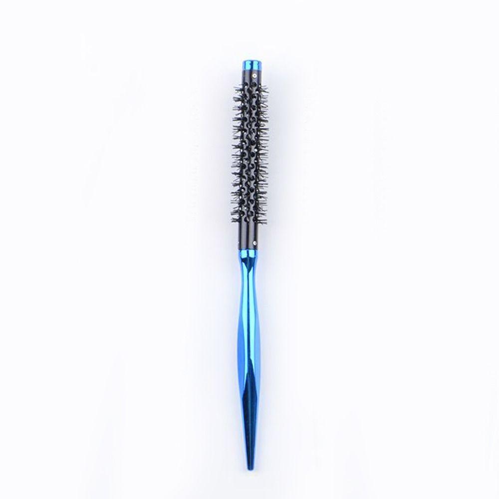 Mit Glattem Griff Kleine Lockenbürste Styling Haarbürste Nylonborsten Walzenbürste Mini Ponyroller Tragbare Lockenbürste