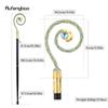 Golden Blue Hanger Blue Diamond Fashion Stick Decorative Cane Elegant Fashion Cane Cosplay Alloy Crosier Vintage Stick 90cm