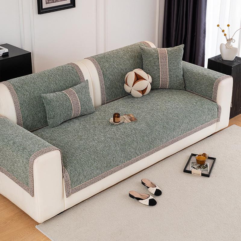 1 Stück Chenille Sofa Kissen Ganzjahres Universal Rutschfest Katzenkratzfest Sofa Abdeckung Staubdicht Maschinenwaschbar Sitzkissen