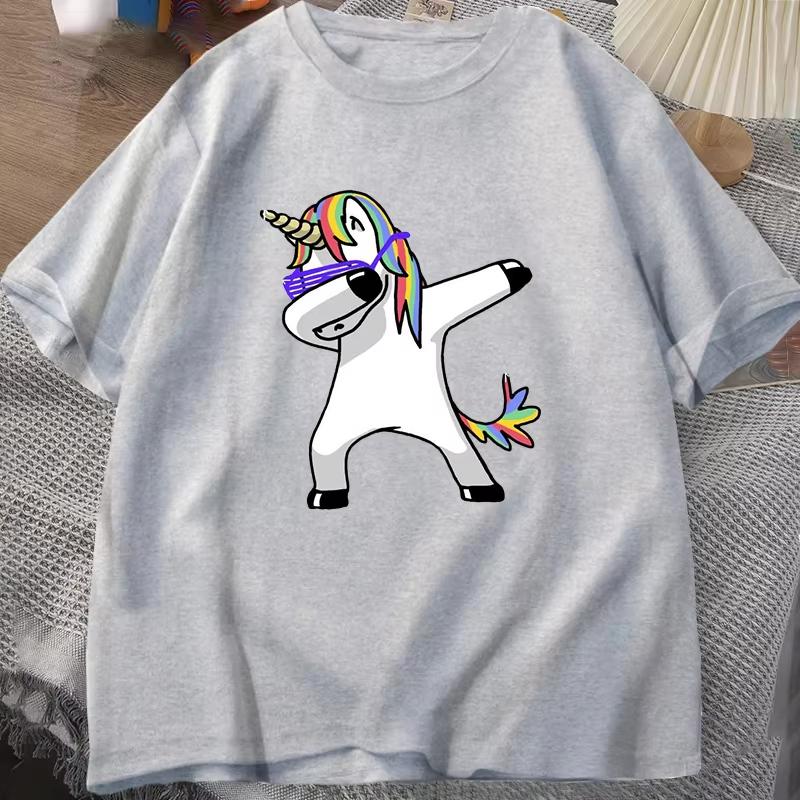 Unicorn Kawaii Unicornio 90s Women T Shirt Top Tee Shirts Female Ulzzang Harajuku Short Sleeve Hip Hop Korean Style Graphic