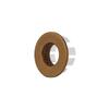 Plastic Brass Round Sink Bathroom Overflow Cover Hole Cap Insert Chrome Ring