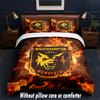 Wolverhampton Wanderers Football Design Bed Bedding Set 1 Duvet Cover + 2 Pillowcases Soft Breathable Household Bed Linens