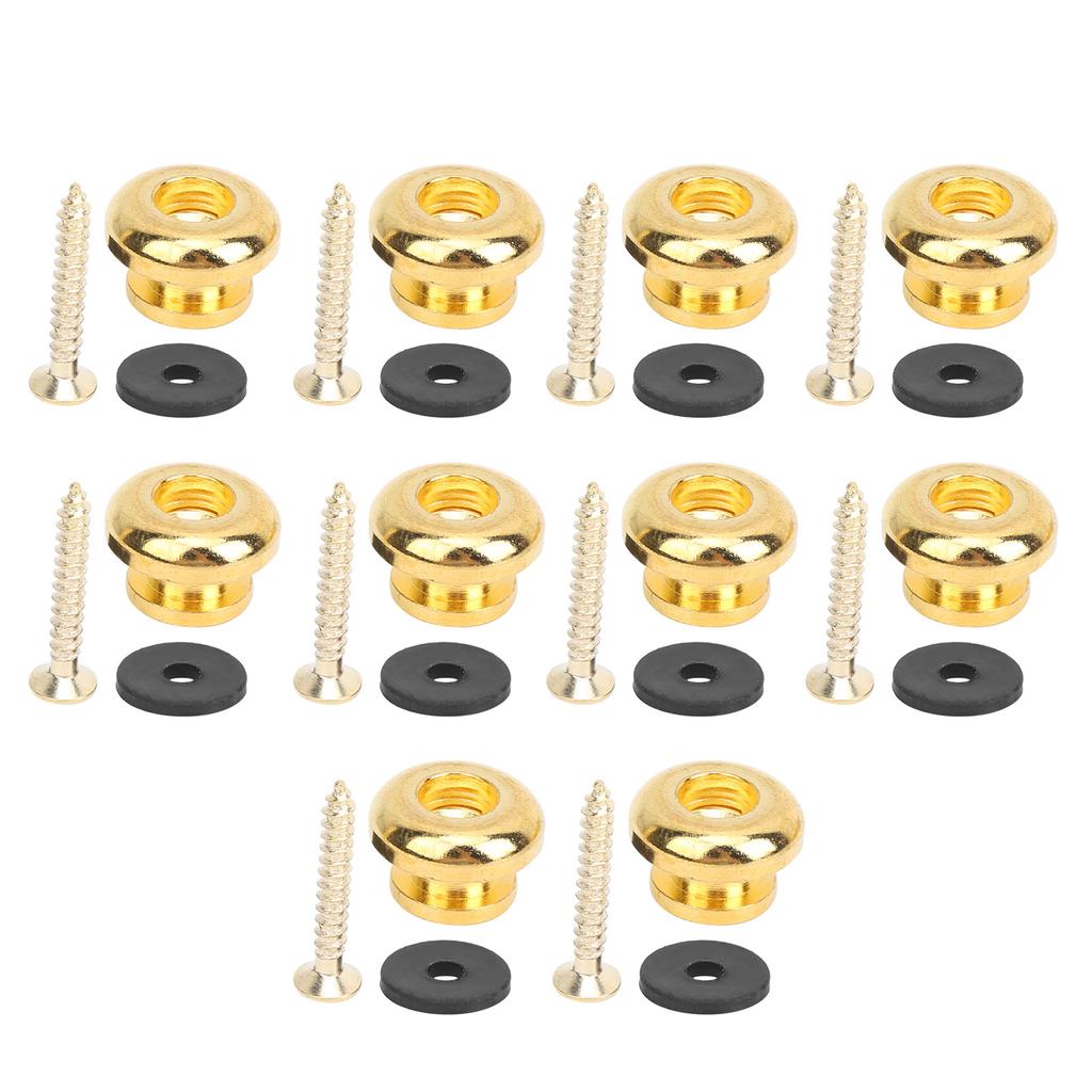 5 Set Guitar Strap Lock End Pins for Bass Ukulele Musical Instrument Peripheral Accessories