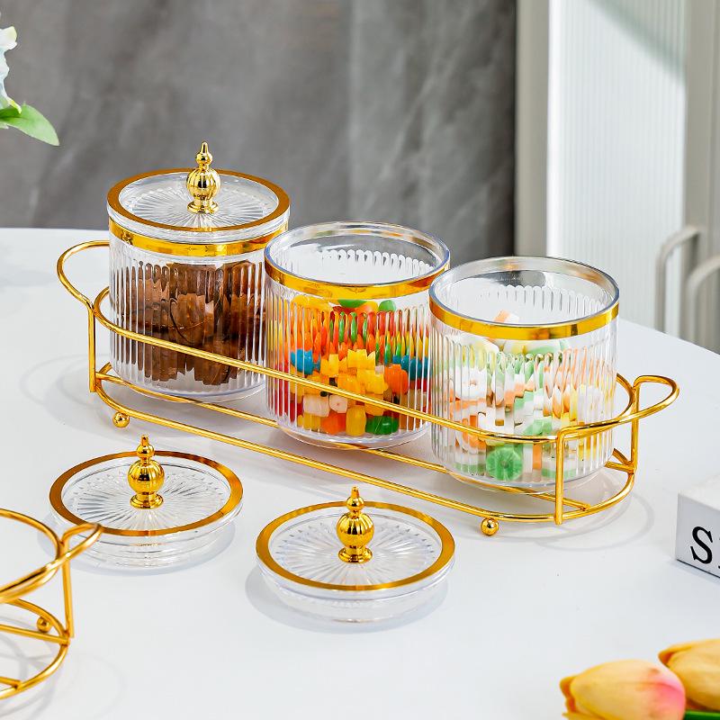 Transparent Food-Grade Plastic Storage Jars for Grains, Snacks, and Dried Goods
