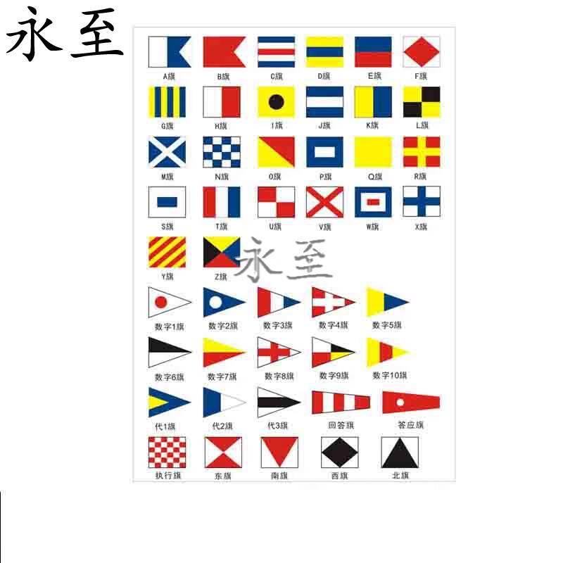 

Yong Zhi No. 6 Marine Communication Signal Flag Set