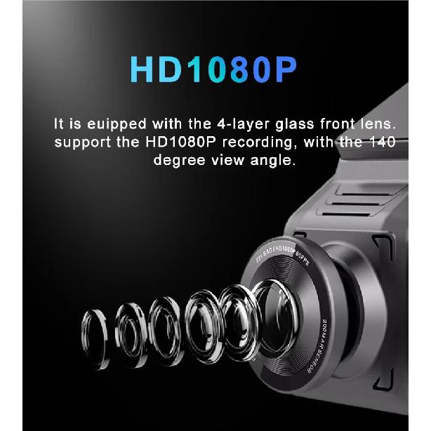 4G Hidden Dash Cam GPS Tracking Support Live Remote Monitoring With Two Camera Video Recording FHD 1080P WiFi Hotspot