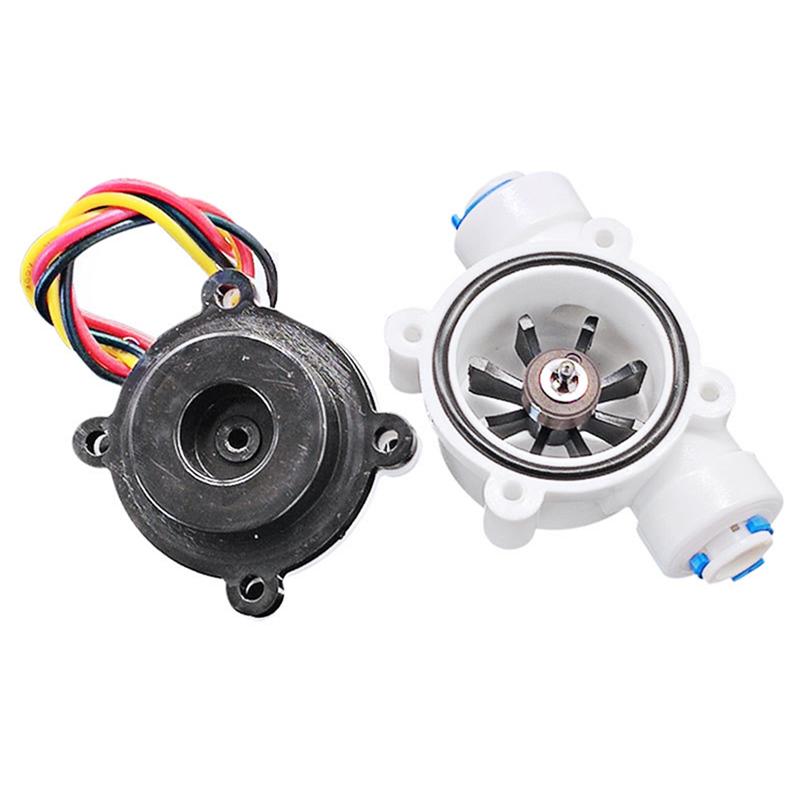 For Water Dispenser Flow Sensor 1/4" PE Pipe Meter 0.5-6L/Min High-Precision Flowmeter Counter Indicator Display