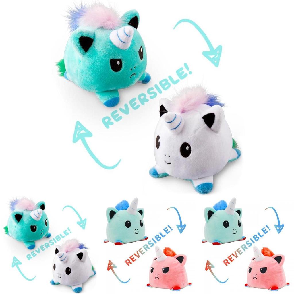Adorable Reversible Flip Unicorn Plush Stuffed Toy Soft Animal Ideal For Kids