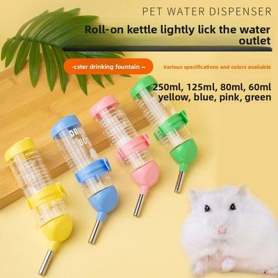 Waterdispenser voor hamsters, kleine huisdieren zoals chinchilla's, goudberen, cavia's en eekhoorns.