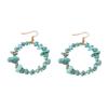 European and American stone beaded design trend temperament light luxury fashion mature exaggerated retro earrings stud earrings