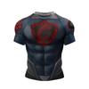New MMA Kickbox Training Tee No Gi Bjj Top Jiu Jitsu Rashguard Spandex Compression T-Shirt Sublimation Sports Men Short Sleeve