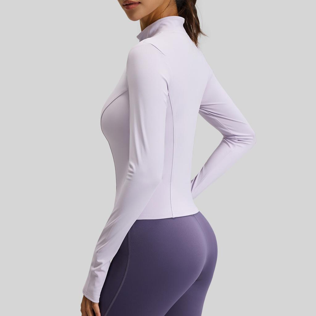 Spring And Autumn Slim Yoga Clothing Long Sleeve Women'S Skinny Running Naked Sports Fitness Yoga Jacket Top