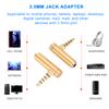 2PCS 3.5mm Male to Female   Adapter Right Angle Stereo Headphone Cable   Plug