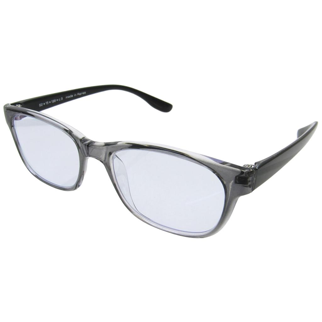 TR90 Square Wellington HEV420 Yellow Light Suitable for Desk and Night Driving k-eines Glasses, Bi-Contrast, & Blocking, Work, Driving, (Gray)