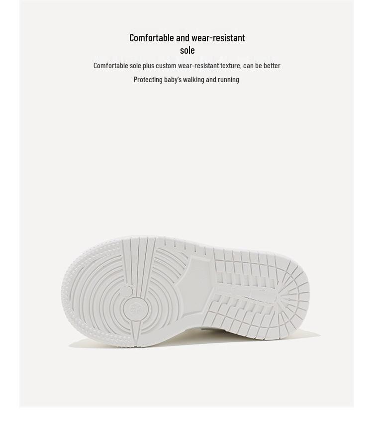 ABC Kids 6137 Unisex Casual Sneakers - Autumn 2025 White Hook-and-Loop Shoes