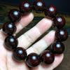 Small-Leaf Red Sandalwood Bracelet 2.0 with Golden Star Patina, 12-Bead Design for Couples