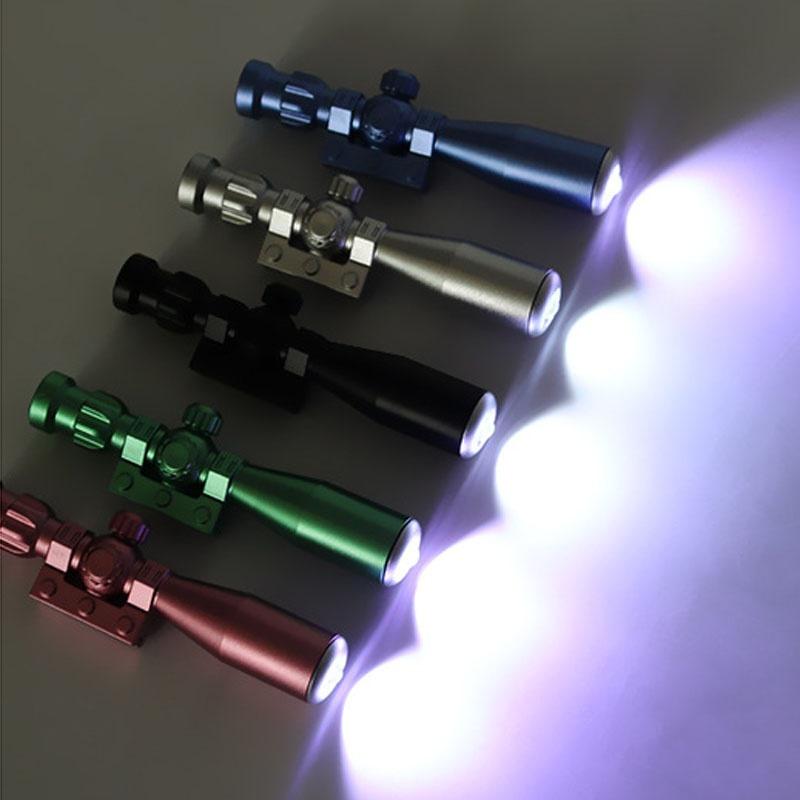 LED Light Creative Sniper Rifle Modeling Gel Pen Weapons Black Refill 0.38mm Kids Gift Toys Stationery School Supplies.