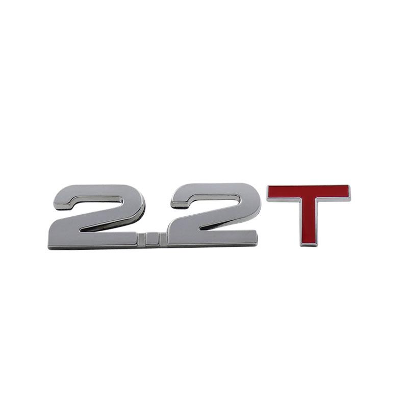 3D Premium 1.5T 1.8T 2.0T 2.2T 2.4T 2.5T 2.6T 2.8T 3.0T Logo for car Hood Fender trunk Tail Rear Bonnet Decal Emblem Badge Sticker
