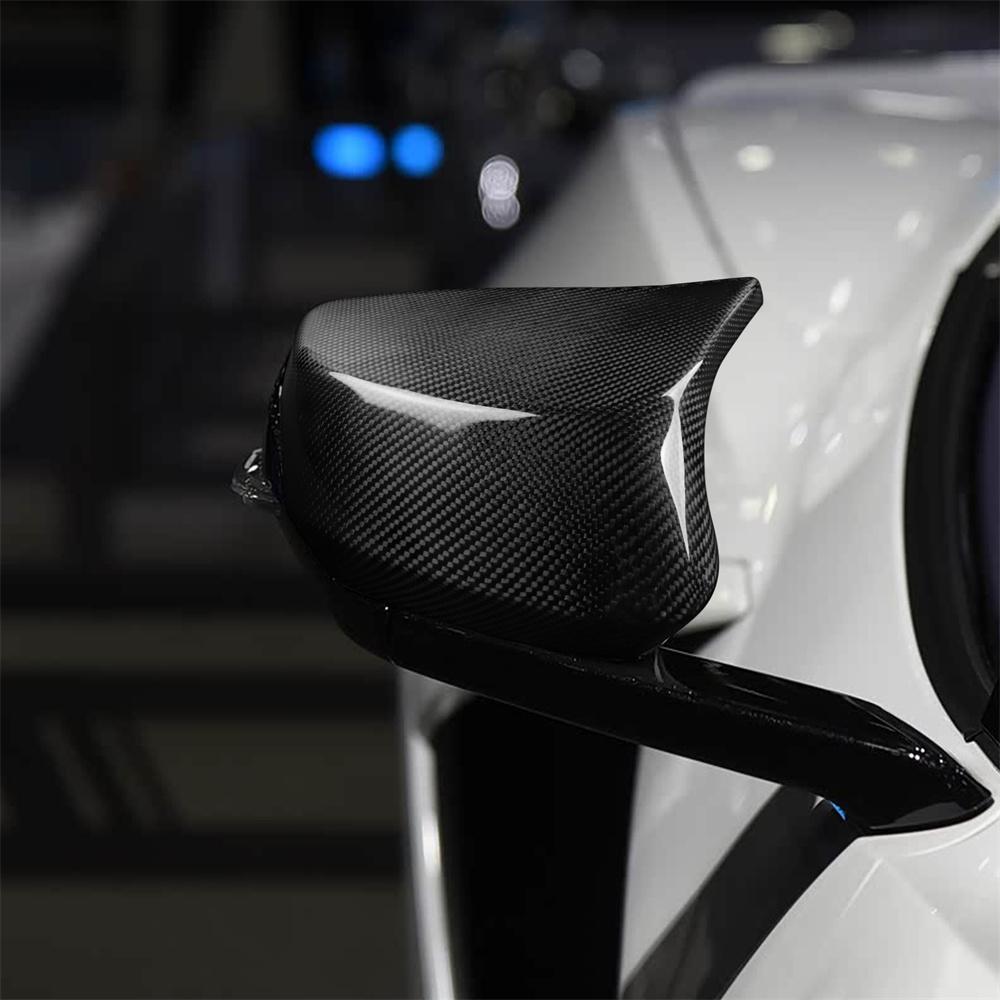 Real Carbon Fiber Side Mirror Cover Caps For Corvette C8 22-24