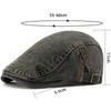 HT4436 Mens Berets Women Spring Summer Autumn Denim Beret Cap Vintage Artist Painter Beret Hat Male Female Adjustable Flat Caps