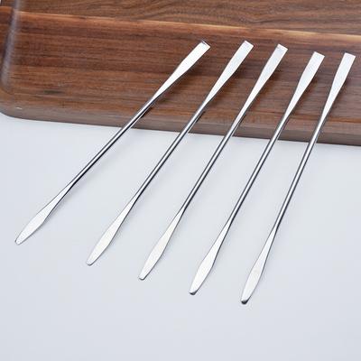 1/5 ks Nerezová ocel s dvojitými hlavami Make-up Toner Špachtle Mixovací tyčinka Nástroj na míchání krému Kosmetický Make Up Tool