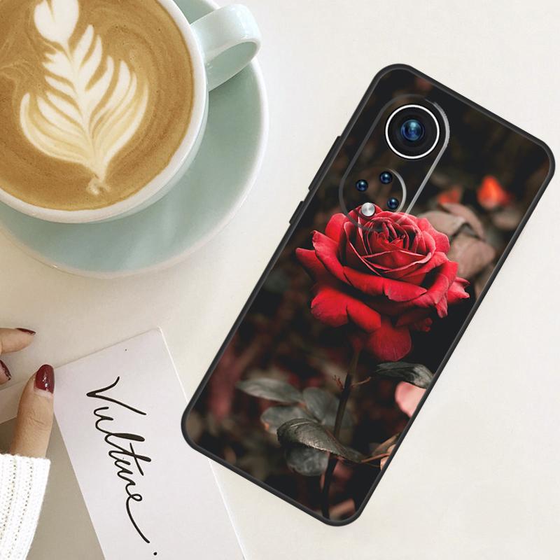 

Bright Red Roses Flowers For Honor Magic 8 Pro 6 7 Lite Case For Honor Win RT X9d X9c X9b X9a X8c X8b 200 400 50 70 90 Honor 90