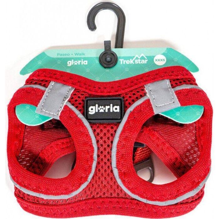 NC Postroj pro psa Gloria Trek Star 32,8-35,4 cm 45-47 cm červený M