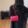 Mini Fashion Women's Bag Portable Lunch Box Bag New Pu Messenger Bag Shoulder Bag Niche Design Soft Leather
