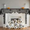 Mesh Gothic Lace Tablecloth Translucent Halloween Table Decoration Halloween