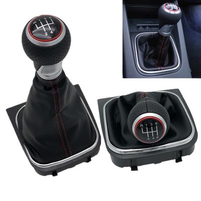 For VW Volkswagen Golf 5 MK5 R32 GTD GTI 2004 2005 2006 2007 2008 2009 Car Gear Shift Knob Leather Gaiter Boot Cover Collar Case